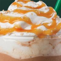 Salted Caramel Mocha Frappuccino · We blend mocha sauce and toffee nut syrup with coffee, milk and ice, then finish it off with...