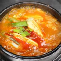 Kimchi & Pork Stew · Spicy.