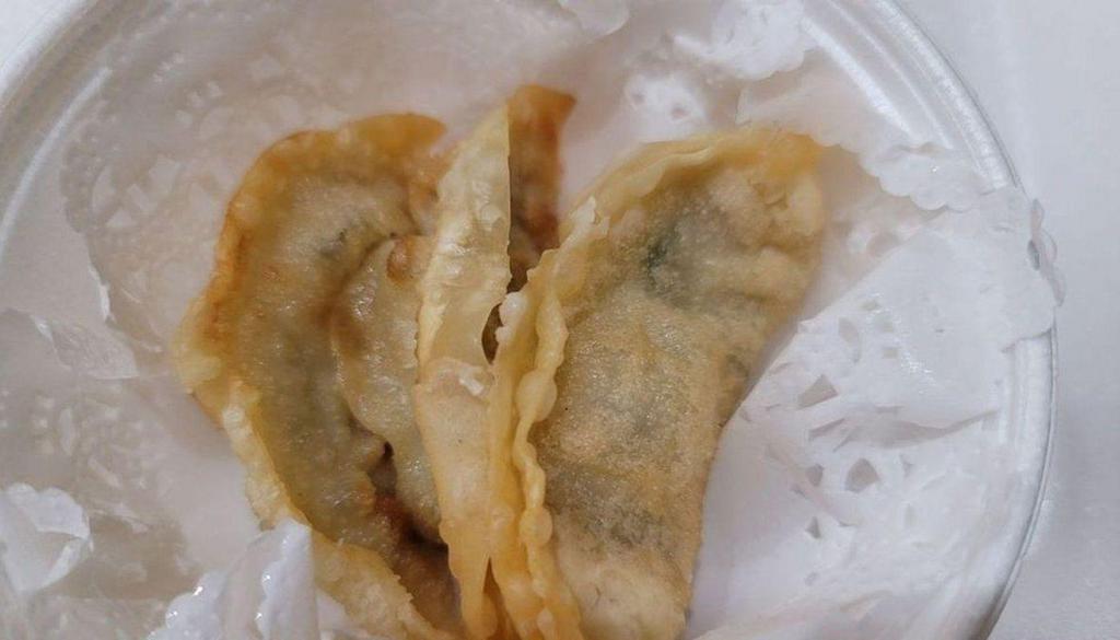 Gyoza · Deep fried pork and veggie dumpling