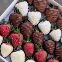 Luxury Chocolate Covered Strawberries (Sample Pack)   · Sample pack of chocolate covered strawberries
4 count . Great before ordering a huge amount ...