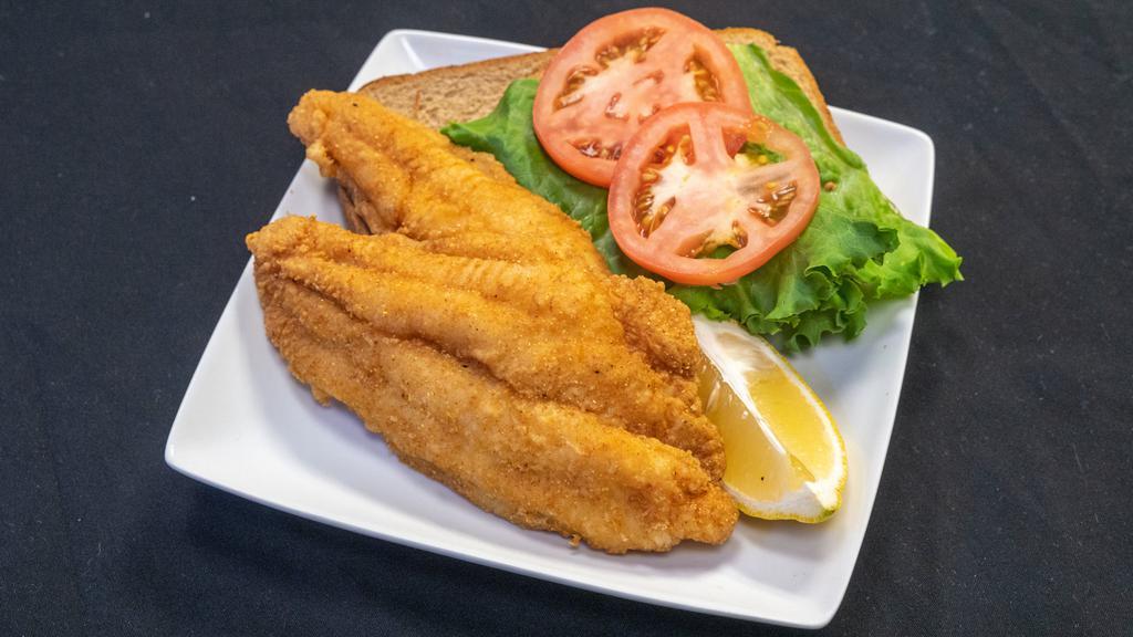 Catfish Sandwich · Dinner with  fries.