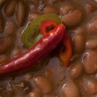 Slow Smoked Beans - Delivery · pinto beans | smoked with pork | onions | garlic | spices