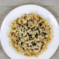 Four Cheese Rotini · Chickpea rotini noddles in a creamy four cheese sauce, topped with parmesan and parsley.

*I...
