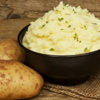 Mashed Potatoes · Delicious homemade mashed potatoes with butter and milk.