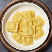 Personal Ravioli · Fresh ravioli served with your choice of sauce and toppings.