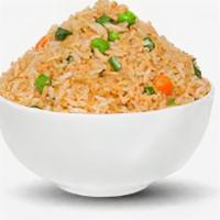Half Fried Rice Half Jollof · half jollof and half fried rice served with beef, chicken or fish. A mixture of all three op...