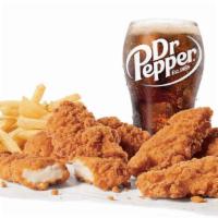 Large Crispy Chicken Strips (6) Combo · Includes large French Fries and your choice of large drink.