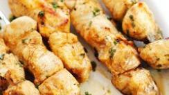 Chicken Breast Kabob · Chunks of skinless, boneless chicken breast marinated in our special seasoning served with r...
