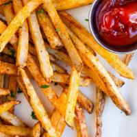 Seasoned Fries Only  · Seasoned fries fried until golden brown.