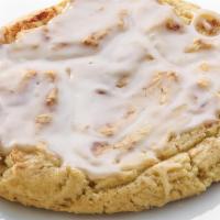 Sea Salt Caramel  · Our snickerdoodle cookie topped with a caramel sea salt glaze!
