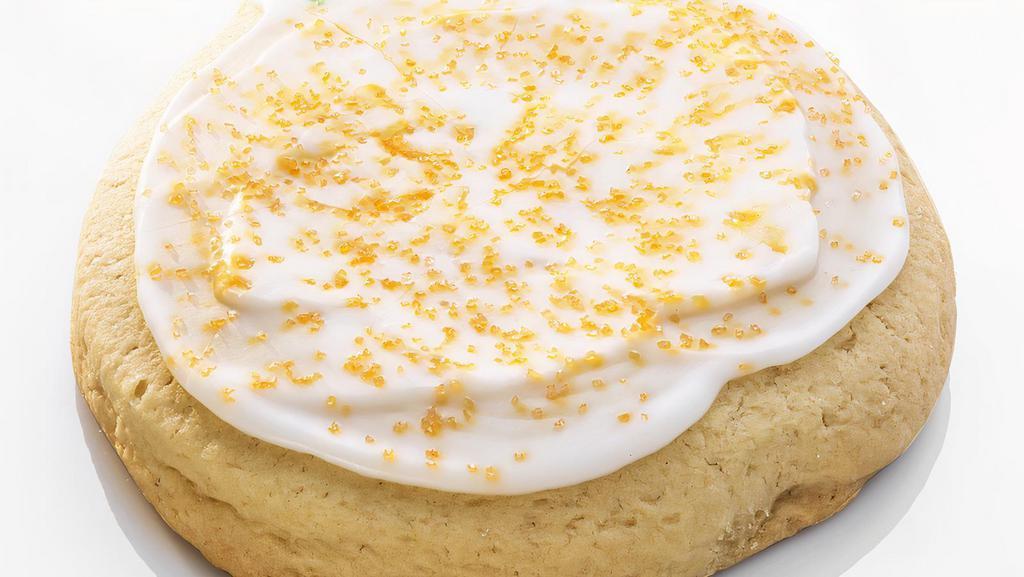 Almond Glazed Sugar · A generous layer of our famous almond glaze over a soft, thick sugar cookie.
