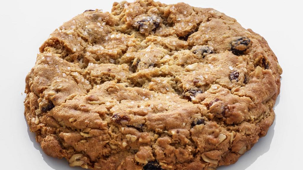 Oatmeal Raisin · A thick and chewy old time favorite. Filled with healthy oats and sweet raisins!
