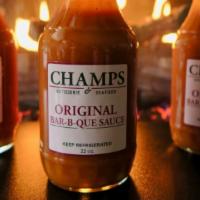 Bottle Of Bbq Sauce · Bottle of our house made bbq sauce.