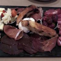 Antipasto Misto · Chef's assortment of local meats and cheeses. Serves two.
