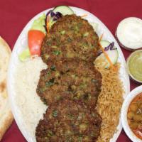 Chapli Kabob · Beef Burger mixed with flower and vegtables