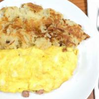 Western Omelet · Ham, green pepper, onion, cheese.