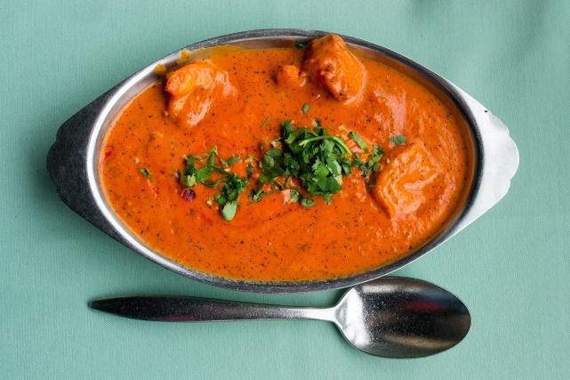 Shrimp Tikka Masala · A creamy tomato sauce, blended with exotic herbs and spices.