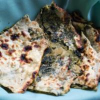 Spinach  Paratha · Spinach and spices, stuffed into a paratha.