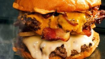 Bacon Cheese Burger (1/2 Lb) · Burger topped with two slices of crisp bacon and your choice of cheese.