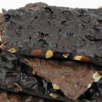 Sugar Free Milk Chocolate Almond Bark, 1 Lb · A thick slab of sugar free chocolate loaded with roasted whole California almonds.