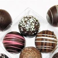 Custom Selection Dessert Truffles, 4 Piece Box · Gluten free. Scroll through the candies, then check the truffles you would like to include i...