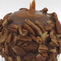 Pecan Caramel Apple · We start with a crisp granny smith apple and drench it in our luscious creamy caramel; then ...