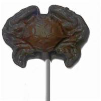 Dark Chocolate Crab Pop, 3 Pieces · Our pure, rich dark chocolate in the shape of a crab.