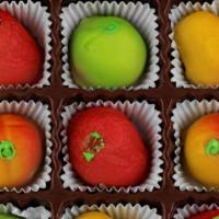 Fruit Shaped Marzipan, 4 Oz · These fruit shaped almond flavored candies are not only beautiful to look at, they are incre...