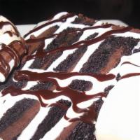 Chocolate Confusion Cake · This is just like it sounds, so much chocolate goodness, oreo cookies, fudge, mousse, chocol...