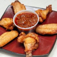 Wings · Wings (Bone In) + Dipping Sauce (Spicy or No Spicy)