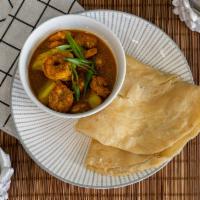 Roti With Curry Shrimp · 
