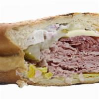 Italian Stallion Sandwich (Toasted) · Salami, ham. TOPZ recommends: provolone, banana peppers, onion, pickle, basil mayo.