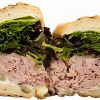 Ham Slamwich (Toasted) · Ham, provolone. TOPZ recommends: pickle, mixed greens, basil mayo.