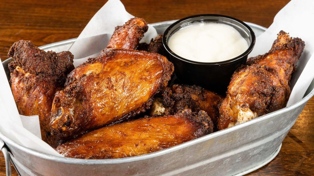 Union Smoked Wings  · Jumbo wings tossed in a house made dry rub and smoked in 