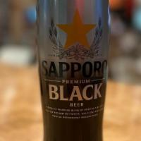 Sapporo Black 22Oz · Dark can beer.
