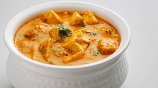 Shahi Paneer · Homemade cheese cooked in tomato sauce with ginger.