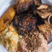 Jerk Chicken · Marinated in our hot and spicy jerk sauce and grilled to perfection.