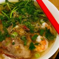 Hu Tieu - Clear Noodle Soup · Pork and Seafood or Seafood only with Rice Noodle or Egg Noodle.