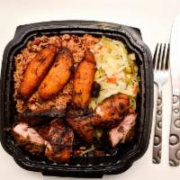 Caribbean Jerk Chicken · Legendary Chef Chicken George's famed marinated non-gmo chicken grilled to perfection and se...