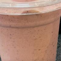 Peanut Butter Smoothie · Chocolate, peanut butter, banana, and milk.