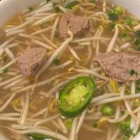 Pho Dac Biet · Combination Beef Noodle Soup. Add Them Duoi Bo / Oxtails Additional & Bo Tai Filet Mignon / ...
