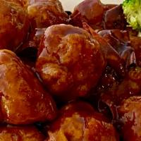 General Tso’S Chicken / 左宗鸡 · Mild Spicy. Caramelized mildly spicy sauce is cooked with crispy chucks of chicken.