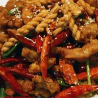 Chongqing Spicy Diced Chicken / 重庆辣⼦鸡 · Very Spicy.