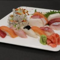 Sushi And Sashimi Regular (18) · Hot and spicy. Assorted fillets of raw fish & Octopus (6), sushi nigiri (6), spicy tuna (6)....