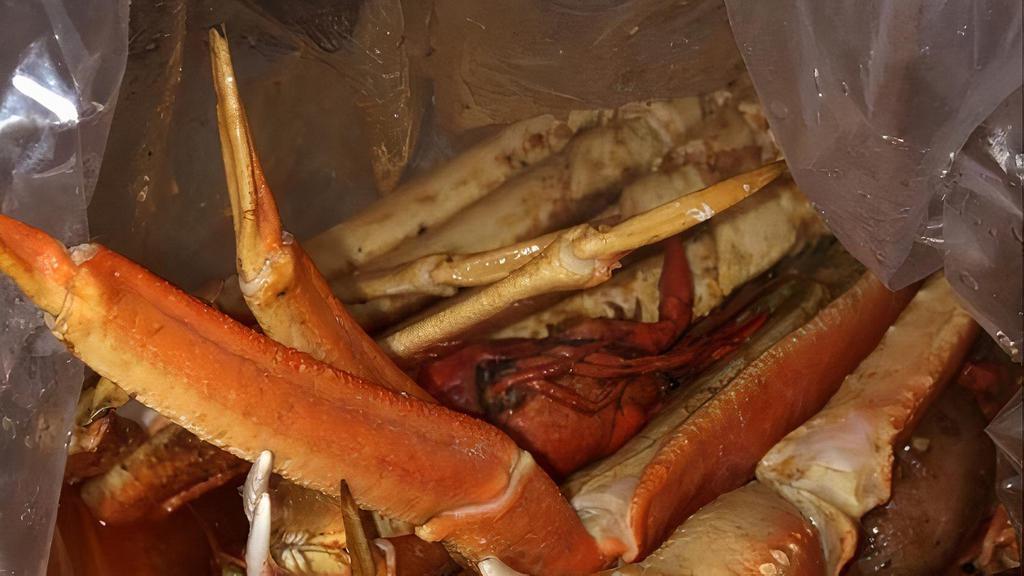 King Crab Legs (1 Lb) · 1 pound. Seafood comes with corn and potato.
