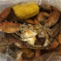 Make Your Own Seafood Combo · Choose any 1/2 pound min 2 items that comes with corn and potato.