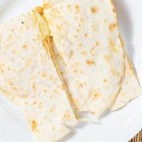 Fajita Quesadilla · Your Choice of grilled steak or chicken stuffed in a large flour tortilla with cheese, bell ...