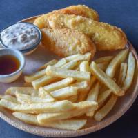 Fish & Chips · An Alamo Drafthouse favorite. Beer-battered cod served with tartar sauce, malt vinegar, and ...