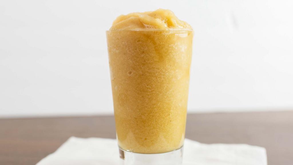 Passion Passport® · Bananas, Pear Passion Fruit Juice Blend, Apple Pineapple Juice Blend, Papaya Juice Blend, Turbinado. Served in Vio® biodegradable foam cup to ensure the best quality smoothie. 410-810 Cal