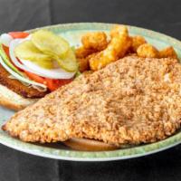 Tenderloin (Hand-Breaded) · Include a dinner roll and two choices of side.